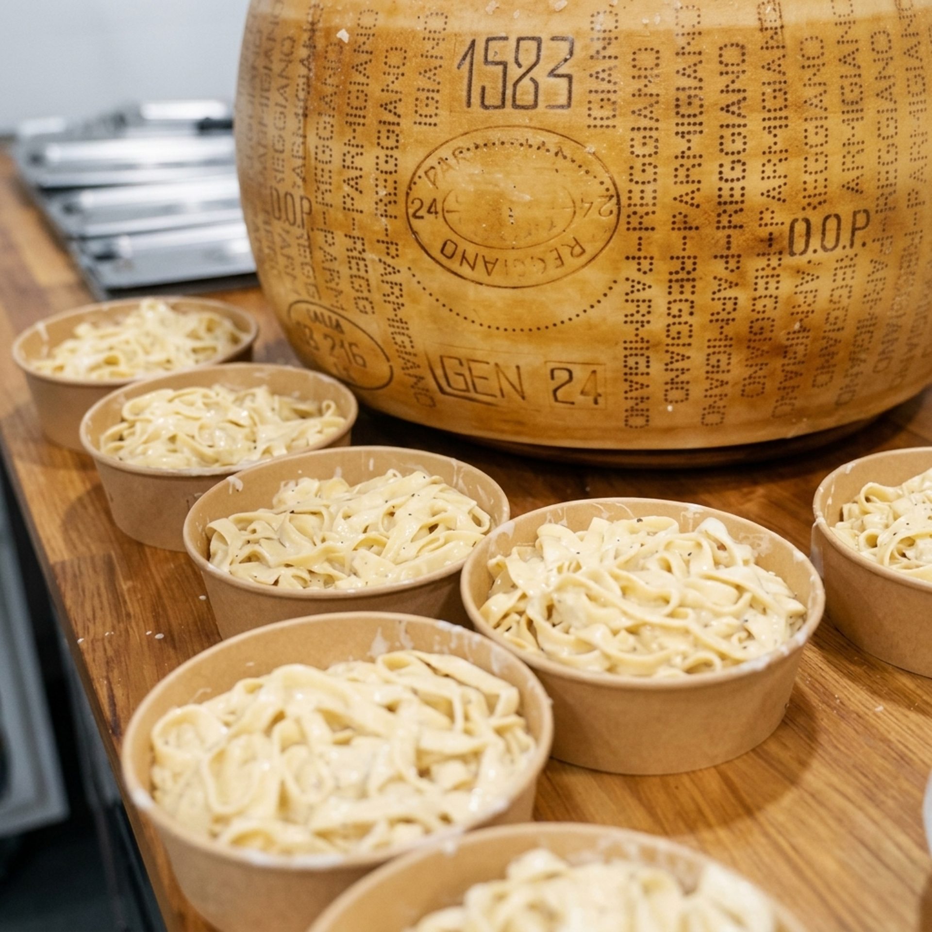 What is Fresh Cheese Wheel Pasta?