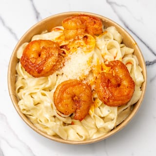 Pasta + Garlic Shrimp