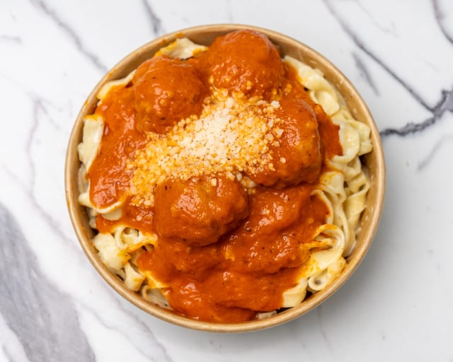 Pasta + Meatball Napolitana.