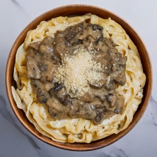 Pasta + Creamy Mushroom
